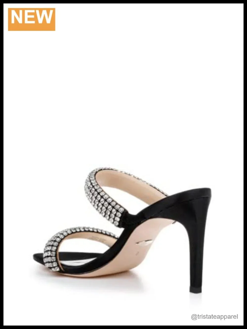Women's Leather Slingback Stiletto Heeled Sandals Open Toe Wedding Shoes